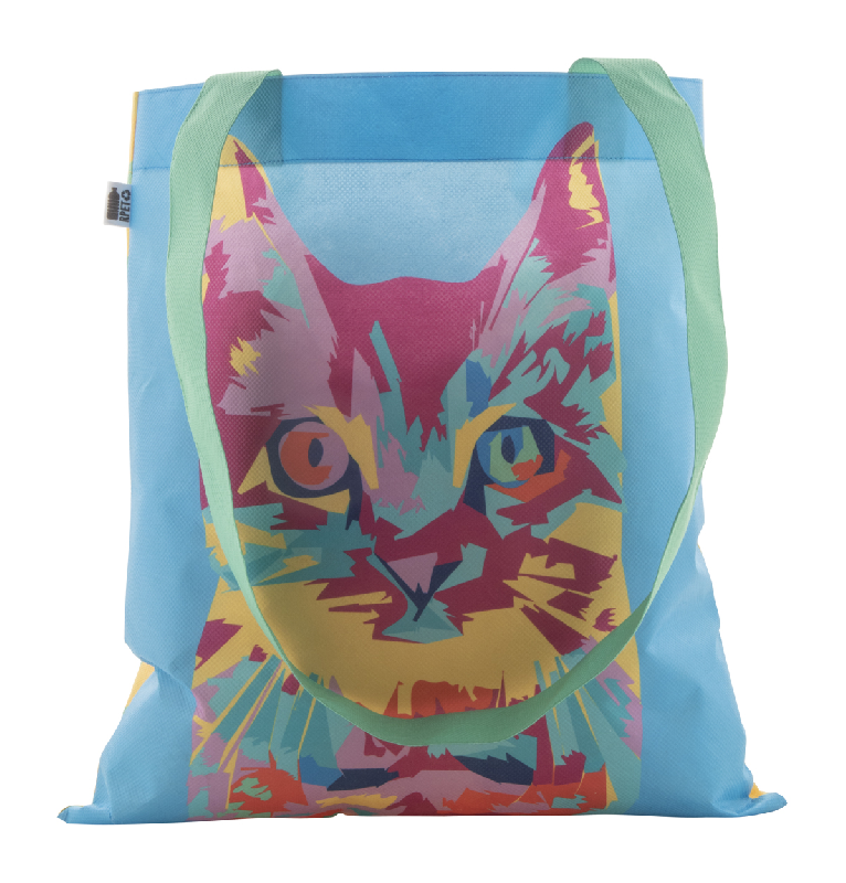 Sac shopping en RPET non tissé - sur mesure - longues anses - impression sublimation - 80 g/m² - labélisé RPET_0