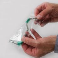 Sachet en plastique - enveloppe bulle - longueur 130mm - fermeture ZIP - 100% recyclable_0