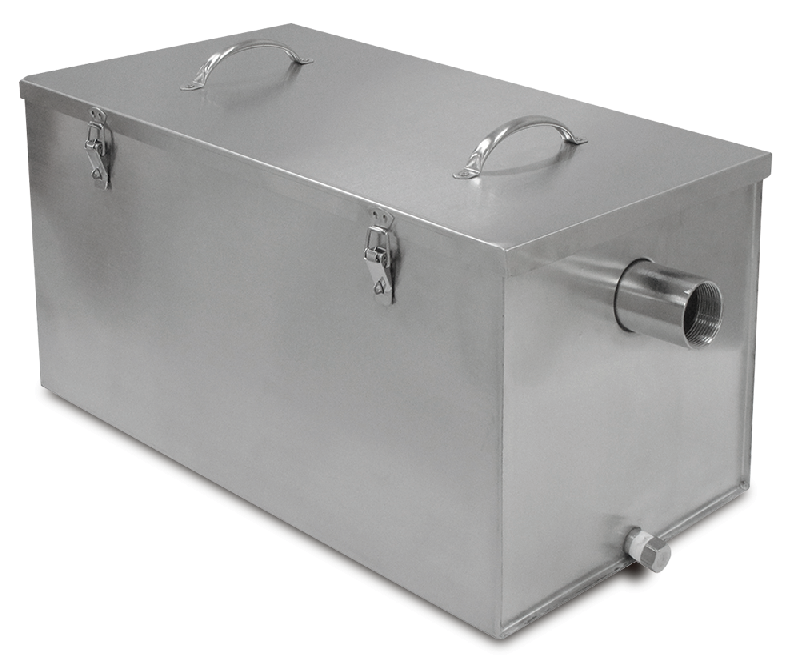 SÉPARATEUR DE GRAISSE INOX, BAC À GRAISSE 75 REPAS