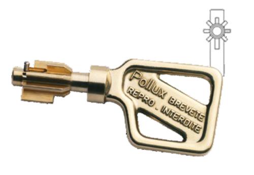 SERRURE EN APPLIQUE HORIZONTAL À FOUILLOT 45MM 7000 GAUCHE - POLLUX - 202110G