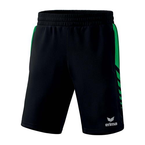 SHORT ENFANT - ERIMA - WORKER SIX WINGS NOIR/ÉMERAUDE