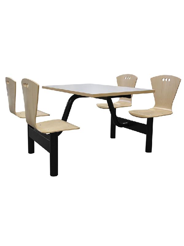Table à piétements Restorap / Coque1041 - Plateau et assise CA 777 - Structure en fonte - 120x70 cm_0