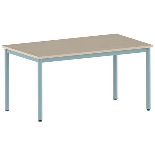 TABLE CARÉLIE 140 X 80 CM FIXE T5 STRAT ÉRABLE LAGON 6027 - MOBIDECOR