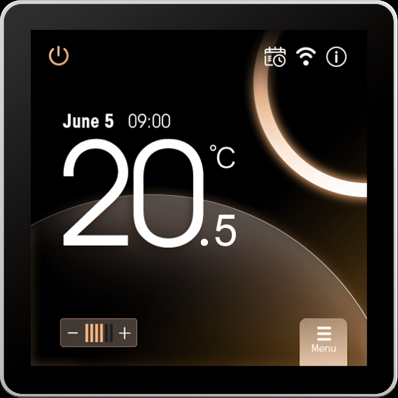Thermostat numérique programmable HC 110 anthracite - HEATCOM - HC 55000515_0