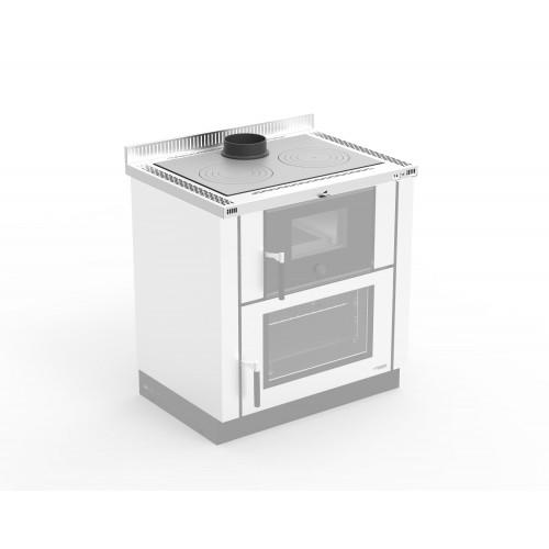 TOP 4 CM INOX - POUR CUISINIÈRE À BOIS LA NORDICA EXTRAFLAME
