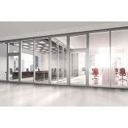 Variflex Glass - Cloisons mobiles transparentes et acoustiques - Dorma Hüppe Raumtrennsysteme GmbH + Co. KG - Largeur élément 1 250 mm_0