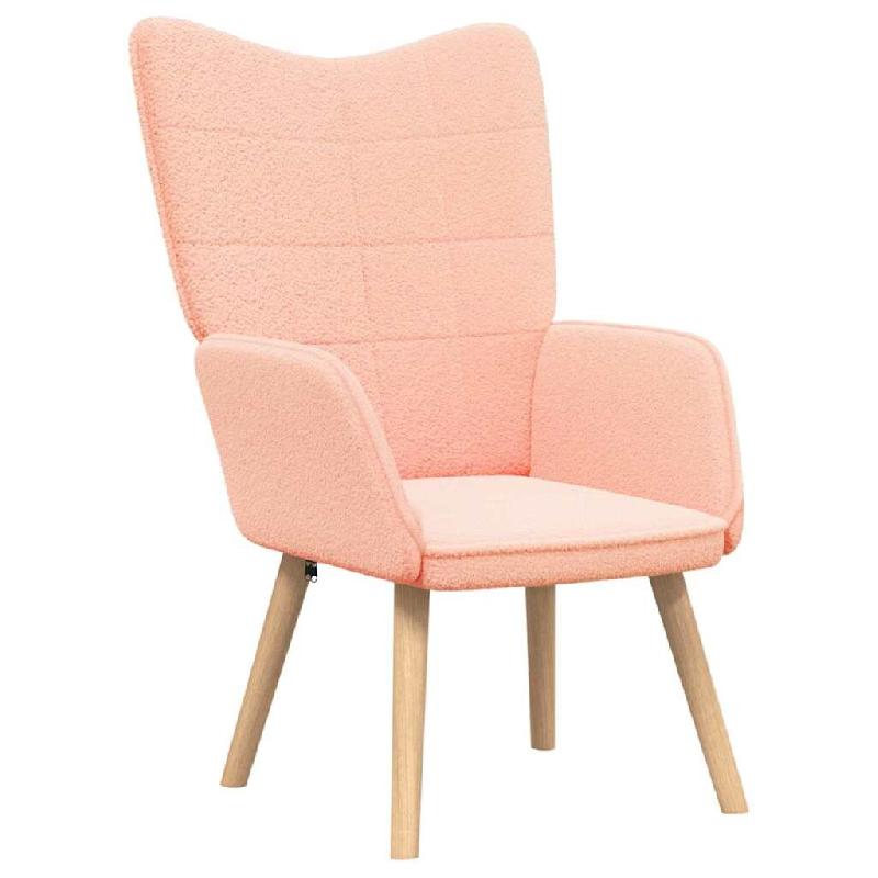VidaXL fauteuil Rose 62 x 67 x 95,5 cm Tissu Sherpa Modèle Vega Executive Ligne - 42001779_0