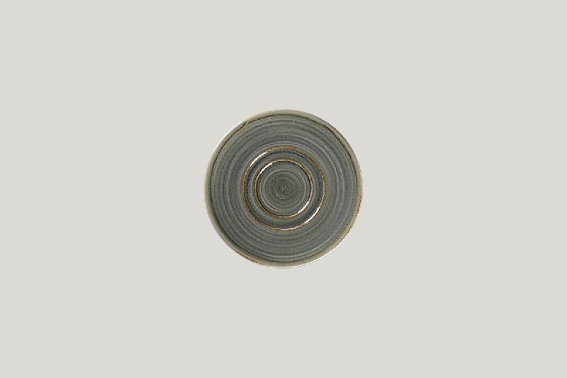 SOUS TASSE À THÉ DÉJEUNER ROND GRIS PORCELAINE Ø 15 CM RAKSTONE SPOT