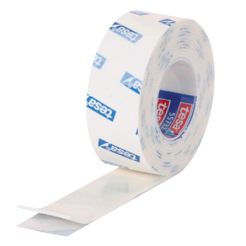 1 ROULEAU ADHÉSIF DOUBLE FACE MOUSSE 19 MM X 1,5 M TESA