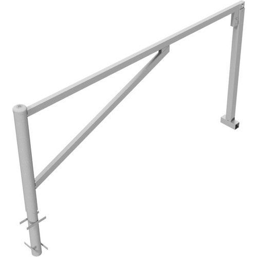 BARRIÈRE PIVOTANTE GALVANISÉ BÉTONNER SERRURE PROFILÉ-2500MM - SCHAKE