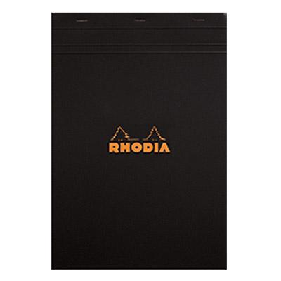 BLOC DE BUREAU RHODIA N°19 AGRAFE EN-TETE - 160 PAGES 80 G - FORMAT 21 X 31,8CM - PETITS CARREAUX - LOT DE 5