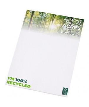 BLOC-NOTES A4 RECYCLÉ DESK-MATE 50 FEUILLETS - BLANC - BLOCS-NOTES PUBLICITAIRES
