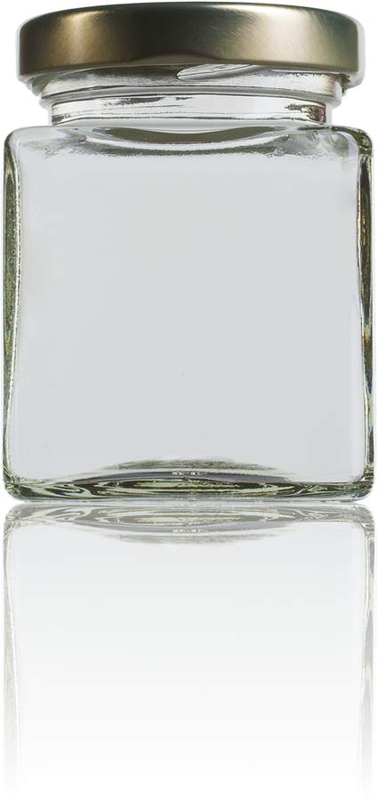 Bocal cubic en verre 106 ml - Twist Off TO 48 - Couleur verre blanc_0