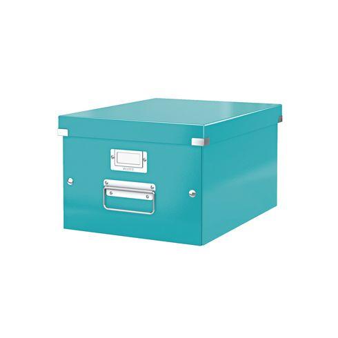 BOÎTE DE RANGEMENT CARTON LEITZ CLICK&STORE WOW H 20 X L 28 X P 36,8 CM MENTHE