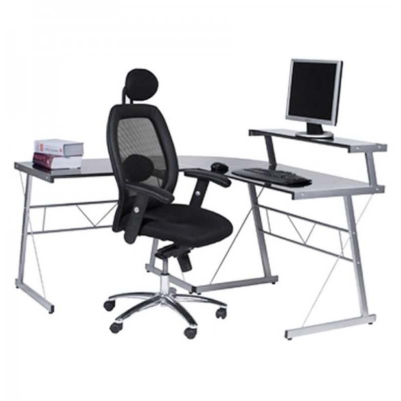 BUREAU D'ANGLE WORKPLACE 150CM NOIR - PARIS PRIX_0