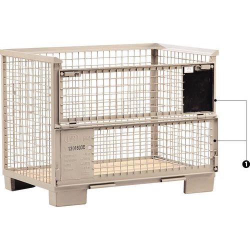 CAISSE-PALETTE GRILLAGÉE SEMI-OUVERTE 1240X835X970 - MANUTAN EXPERT