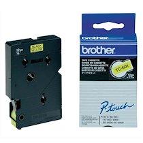 CASSETTE RUBAN TC NOIR/JAUNE 12MMX7,7M TC601POUR PT500/8E/2000/3000/5000