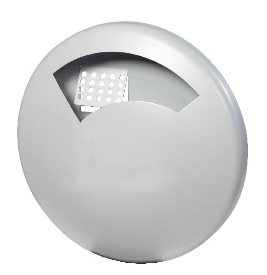 CENDRIER MÉTAL DISCO 0,5 L GRIS PERLE ROSSIGNOL-ROSSIGNOL PRO - MANUTAN COLLECTIVITÉS