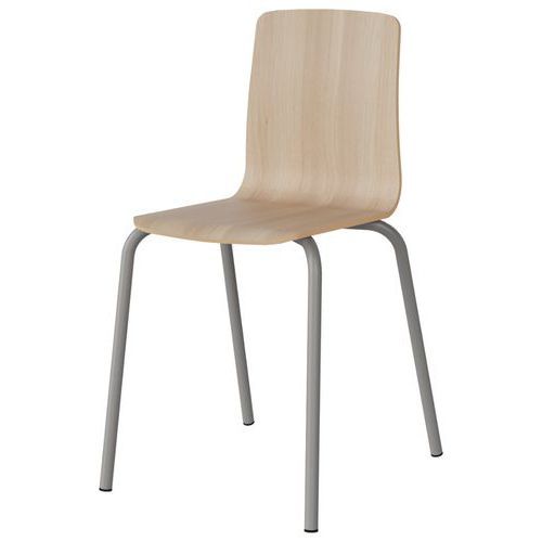 CHAISE MALIBU 4P T7 COQUE ACACIA LAK 1277 / ALU GRIS 9006 - MANUTAN EXPERT