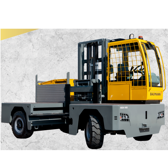 Chariot latéral électrique Baumann série EGX - 5000 kg - capacité de 5 à 8 tonnes, système électrique 120 V_0