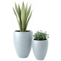 CLP Set de 2 bacs à plantes 2 Gris - gris 326430_0