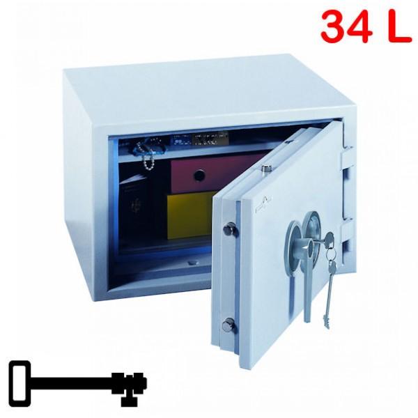 Coffre-fort anti-feu et anti-vol Protect Duo 34 litres - serrure à clé ou à code - HARTMANN TRESORE_0