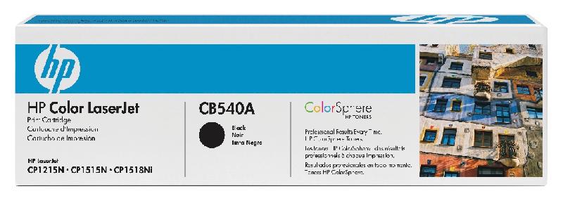 CONSOM. LASER - HP - CB540A/541A - CB540A - 2200PAGES--NOIR