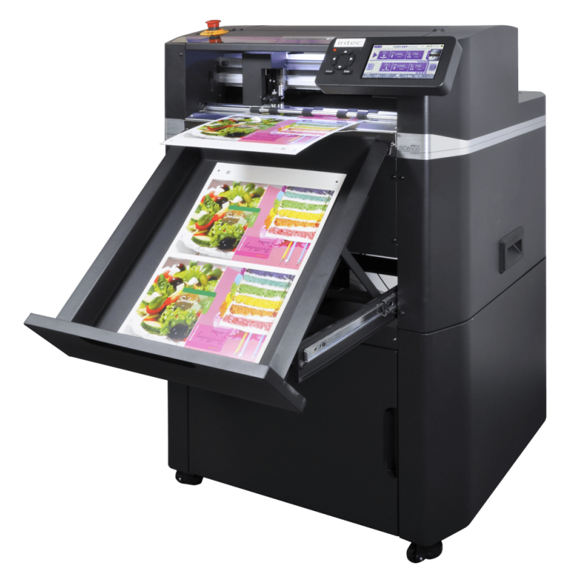 Découpeuse et raineuse automatique d'étiquettes en planche jusqu'à 350g/m2 - Vitesse de découpe jusqu'à 1060 mm/s - Morgana SC6500_0