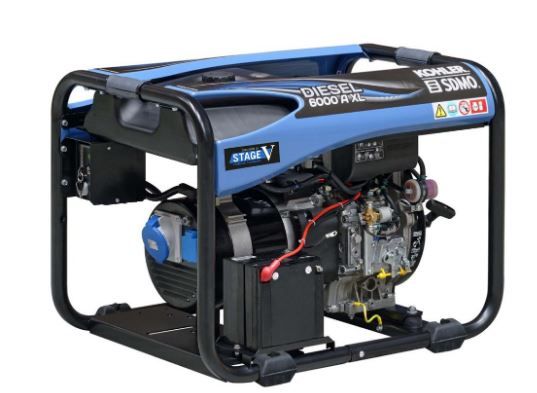 Groupe électrogène Diesel 6000 A XL C5 - Kohler - Puissance max 4,90 kW - 50 Hz - Tension nominale 230 V_0