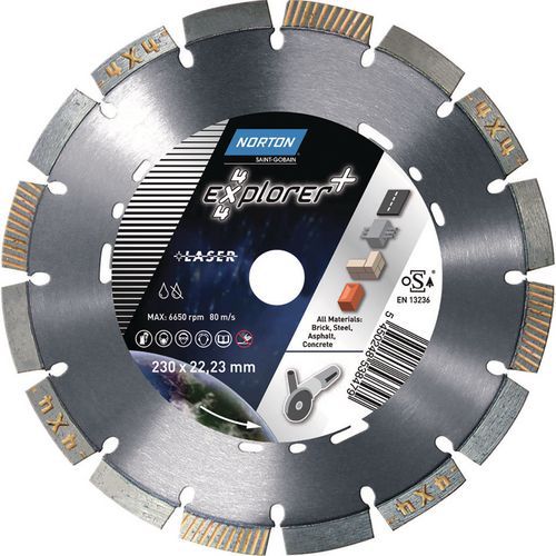 DISQUE À TRONÇONNER 4 X 4 EXPLORER 350MM - NORTON