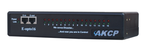 E-opto16 - Module d'extension pour Security Probe - 16 contacts secs / TOR isolés, cascadable_0