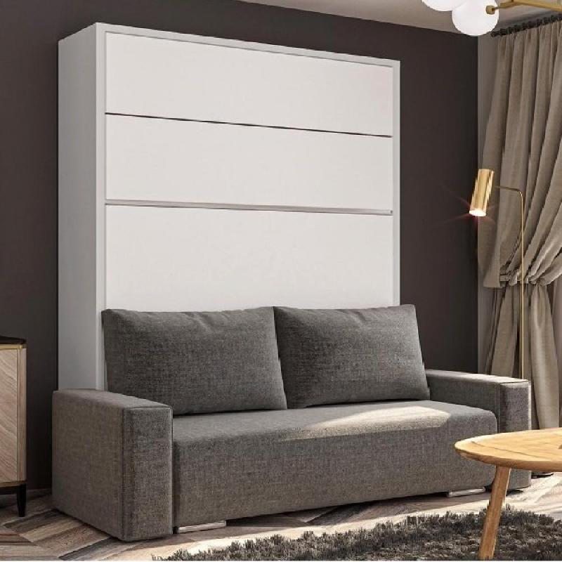 FALCON SOFA - Armoire lit escamotable avec canapé intégré - Couchage 160 x 200 cm - Haut de gamme personnalisable_0