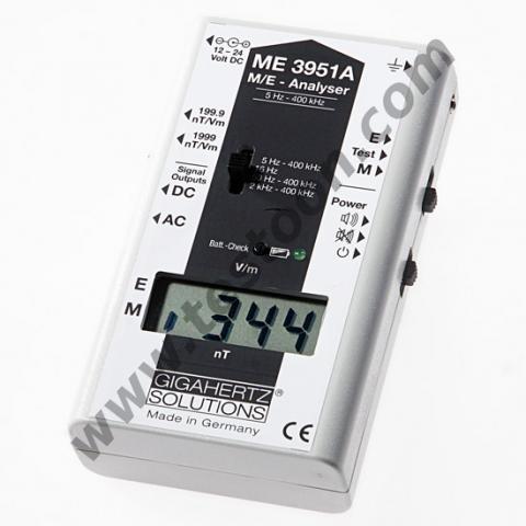 ANALYSEUR D'ÉLECTROSMOG, 5HZ - 400KHZ (TCO), 0.1 - 1999 V/M, 0.1 - 1999 NT - GHSME3951A
