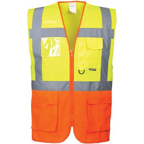 GILET HAUTE-VISIBILITÉ EXECUTIVE PRAGUE S376 JAUNE/ORANGE XL - PORTWEST