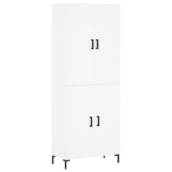 Helloshop26 - Buffet bahut commode armoire meuble de rangement organisateur cuisine salle de séjour salon haut 69,5 x 34 x 180 cm 02_0032655 - 300021_0