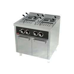 HR FAINCA Cuiseur à Pâtes à Gaz Série 750 - 2 cuves 25L - Acier inoxydable AISI 316 - 19,2 kW - 400x750x860 - Réf. CPG25L25L750E_0