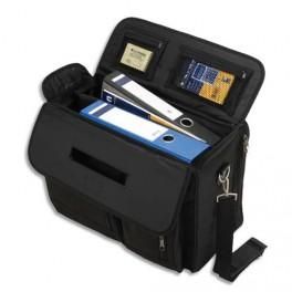 JUSCHA PILOT CASE LIGHTPAK AVEC COMPARTIMENT POUR ORDINATEUR PORTBALE EN NYLON NOIR