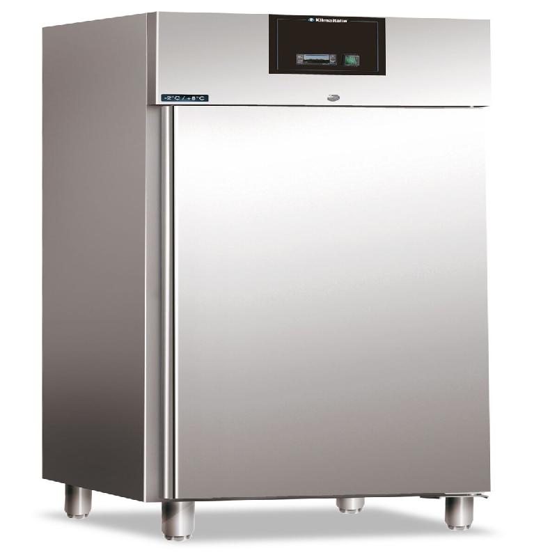 KLIMAITALIA Armoire inox réfrigéré 700 litres. Classe C tropicalisée. Dégivrage auto. Temp. -2°C/+8°C. Dim. LxLxH 74x83x201 cm. AXF700TN - 4534_0