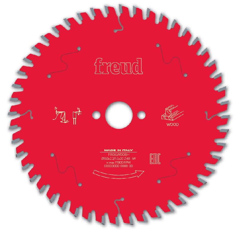 LAME DE SCIE CIRCULAIRE POUR BOIS 48 DENTS D190MM - FREUD - F03FS10059