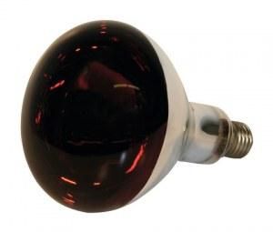 LAMPE INFRAROUGE EN VERRE TREMPÉ 150 W - ROUGE