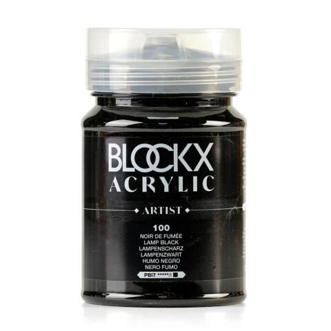 PEINTURE ACRYLIQUE FINE POT 500ML - NOIR DE FUMÉE