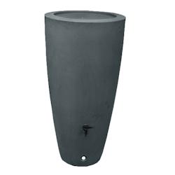 PLAST'UP ROTOMOULAGE Pot conique récupérateur d'eau de pluie aérien 200l - GRIS - gris 0669014882646_0