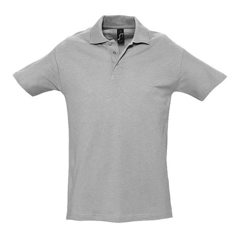 POLO PERSONNALISABLE HOMME EN COTON GRIS CHINÉ