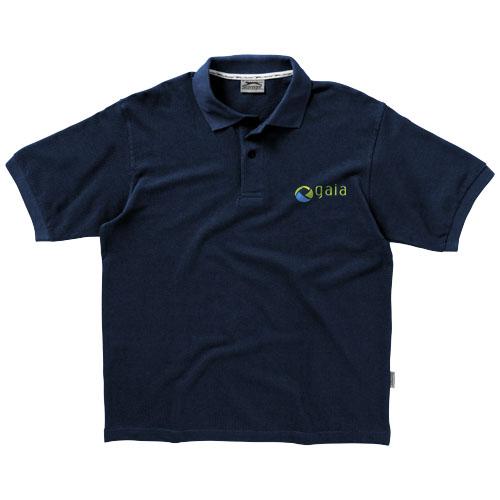 Polo manches courtes pour homme Forehand 33S01495 - maille piquée 100% coton peigné 200-220 g/m²_0