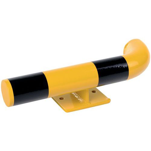 BUTÉE MURALE ACIER POUR COIN 90° DROIT EXTÉRIEUR Ø76MM L:500 MM - CRASH STOP