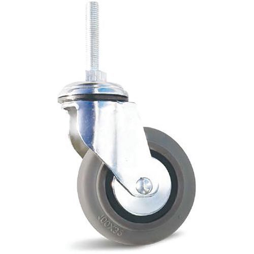 ROULETTE THERMOPLASTIQUE À TIGE FILETÉ Ø 100 MM - 80 KG - GUITEL