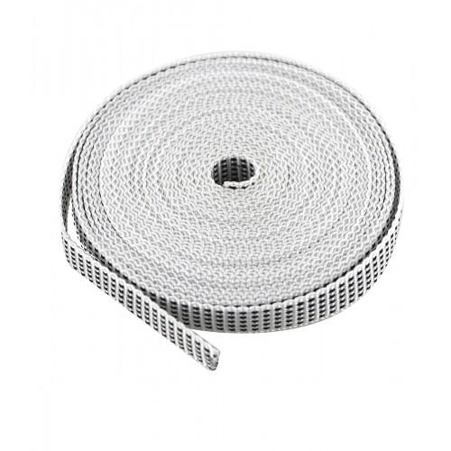 SANGLE 14-15 MM POUR ENROULEUR DE VOLET ROULANT -LONGUEUR 5,5 M - GRIS INTERGES