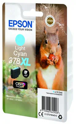 Singlepack Light Cyan 378XL Claria Photo HD Ink_0