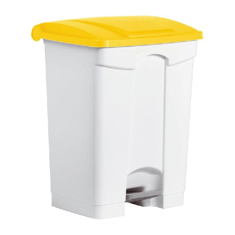 STIL CASA COLLECTEUR À PÉDALE - 70 LITRES - COUVERCLE JAUNE