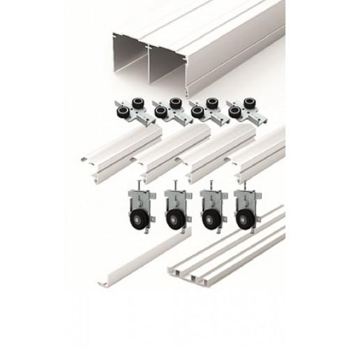 SYSTÈME PORTE COULISSANTE ESPRIT P300-19-VANTAIL 80 KG-ARGENT SEED
